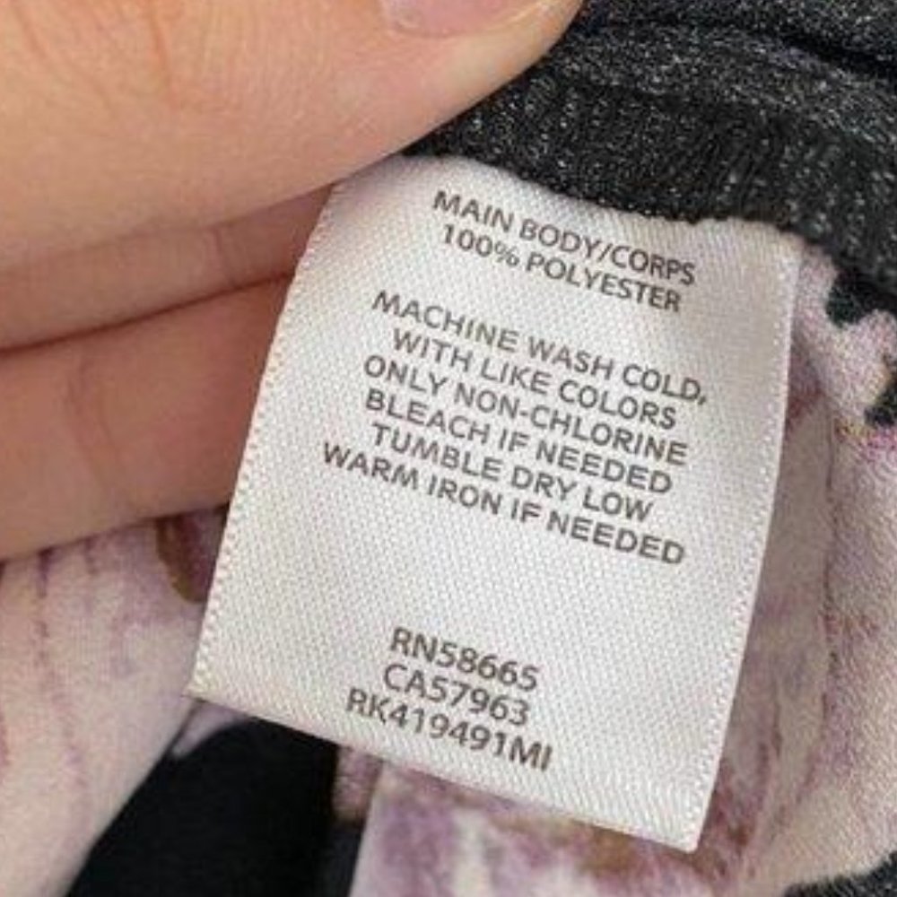 Free Press Black Floral Short Sleeve Cropped Blouse - Picture 7 of 7